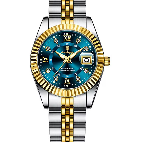 Наручні годинники Poedagar Dublin Couple 2 шт Сріблястий (3495)