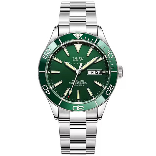 Наручні годинники чоловічі Carnival Diver 10 Bar Сріблястий (3496)