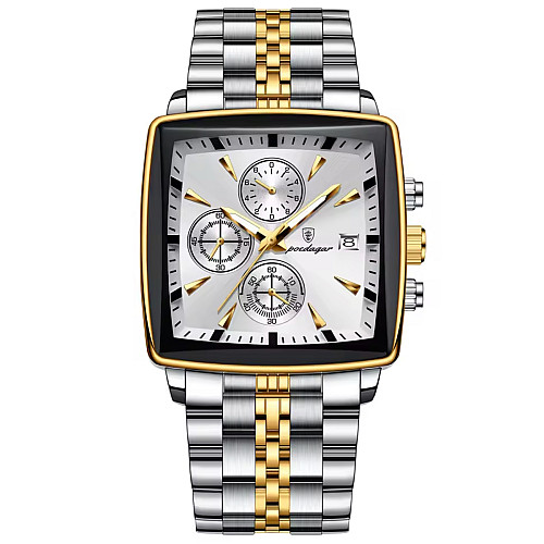 Наручні годинники чоловічі Poedagar Parus Silver Сріблястий (3504)