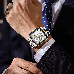 Наручні годинники чоловічі Poedagar Parus Silver Сріблястий (3504)