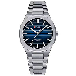 Наручні годинники чоловічі Curren Lester Сріблястий (3519)