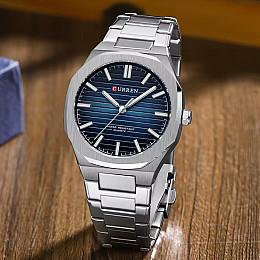 Наручні годинники чоловічі Curren Lester Сріблястий (3519)