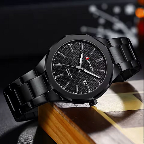 Наручні годинники чоловічі Curren Scotland Чорний (3529)