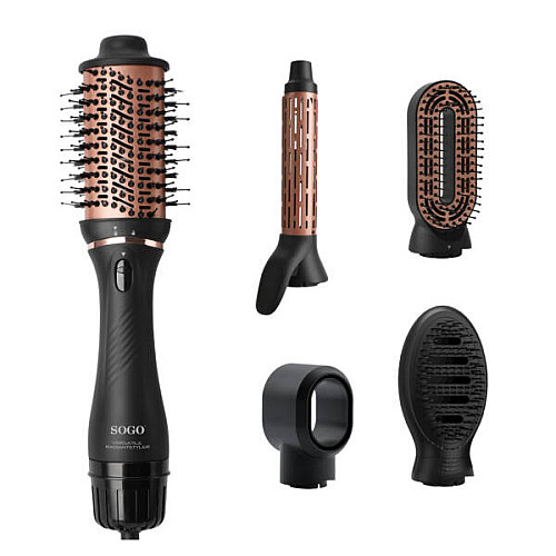 Набір для волосся Стайлер Sogo Чорно-золотистий SS-3725