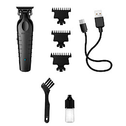 Машинка для стрижки Kemei KM-2299 USB 3 насадки Чорний (2390000001)