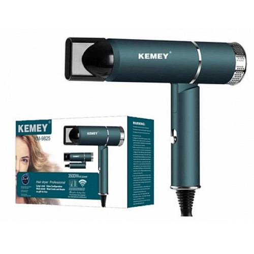 Фен Kemey KM-9825 3500 Вт 3 Зелений (2390000003)