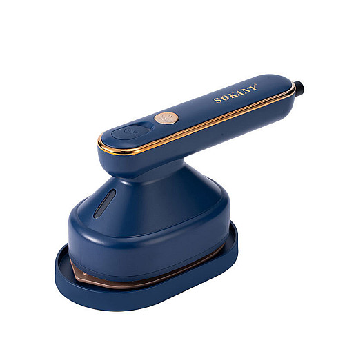 Дорожній праска Sokany для сухого та вологого прасування Синій (SK-3071)