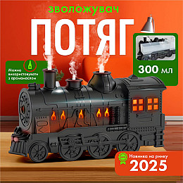 Увлажнювач повітря SBT group Поїзд LED 0.3 л Чорний (TW-300)