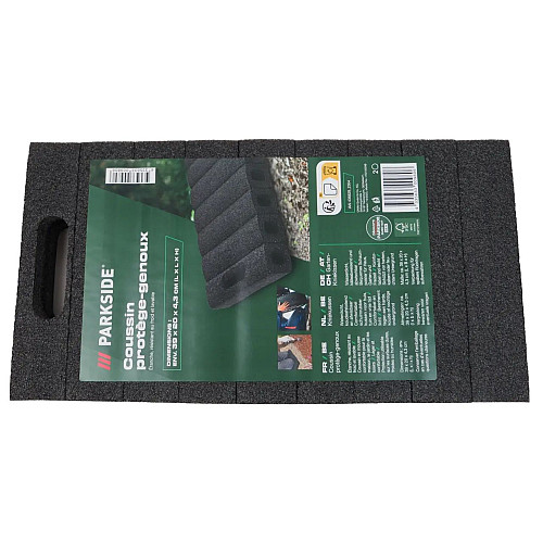 Сидушка для бомбоубежища Parkside 39х20х4,3 см Чорний (IAN436828 black)