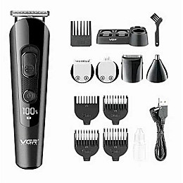 Машинка для стрижки волос VGR V-175 5 насадок 10 Вт Чорний (2390000028)