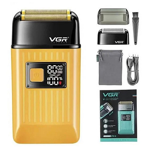 Аккумуляторная электробритва VGR V-357 Желтый (2390000030)