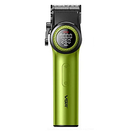 Машинка для стрижки VGR V-001 10 насадок LED Зелений (2390000031)