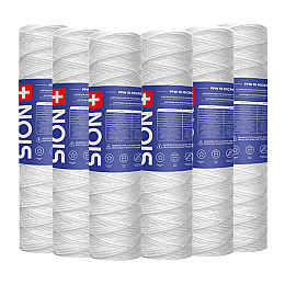 Комплект картриджів Sion 2.5x10 дюйм 5 мкм Білий 6 шт