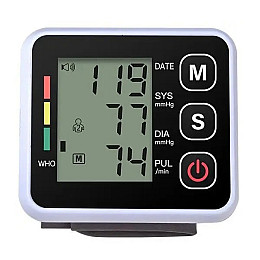 Тонометр автоматичний для зап’ястя RIAS BP-502 Біло-чорний (3_06877)