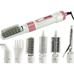 Фен-браш для укладки волос Gemei GM-4836 1200W Рожевий (2104618631)