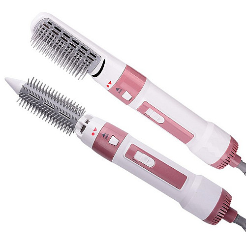 Фен-браш для укладки волос Gemei GM-4836 1200W Рожевий (2104618631)