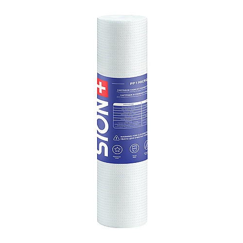 Картридж з вспіненого поліпропілену Sion 2.5х10 дюйм 1 мкм Білий