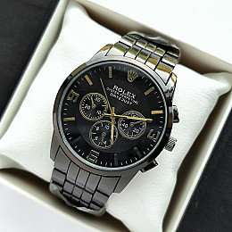 Наручні годинники чоловічі Clockhouse Rolex Чорний (IBW920BB)