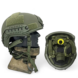 Обвіс для шолома GoPro FAST підвісна система та захисні подушки і бічні рейки ARC і шрауд Оливковий (2661180573)