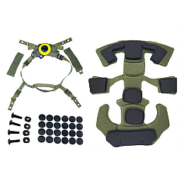 Обвіс для шолома GoPro MICH підвісна система і захисні подушки та бокові рейки ARC і шрауд Оливковий (2661259173)