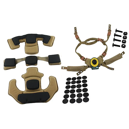 Обвіс для шолома GoPro MICH підвісна система та захисні подушки і бічні рейки ARC та шрауд Койот (2661266386)