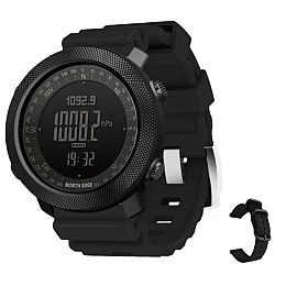 Наручні годинники чоловічі North Edge Apache Rubber 2 ремінця Чорний (2679421034)