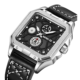 Наручні годинники чоловічі Skmei 9330 Сріблястий (2686530404)