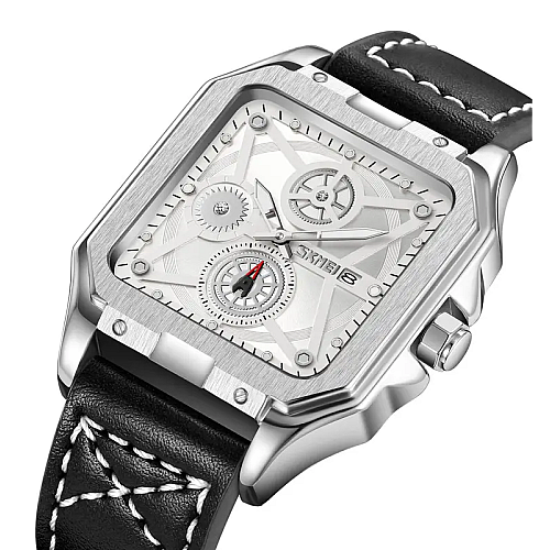 Наручні годинники чоловічі Skmei 9330 Сріблястий (2686530405)