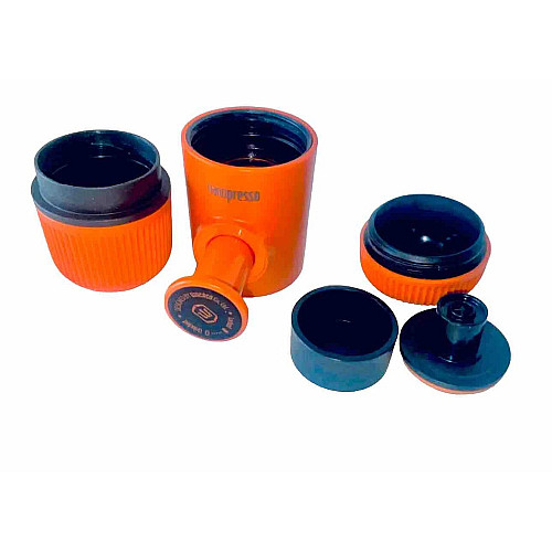 Еспресо-кавоварка Wacaco Nanopresso з чохлом 80 мл Оранжевий (2700966415)