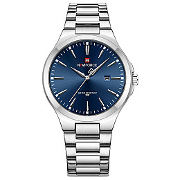 Наручные часы мужские NaviForce Spartan Серебристый (3558)