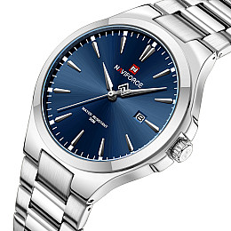 Наручные часы мужские NaviForce Spartan Серебристый (3558)