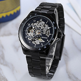 Наручні годинники чоловічі Winner Fractal Чорний (3574)