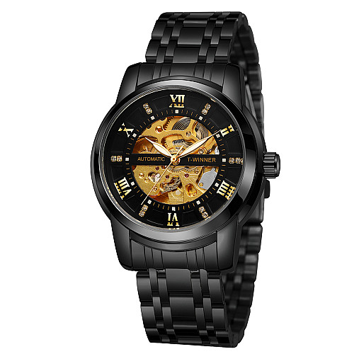 Наручні годинники чоловічі Winner Triumph Чорний (3575)