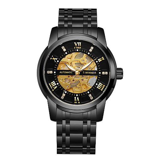 Наручні годинники чоловічі Winner Triumph Чорний (3575)