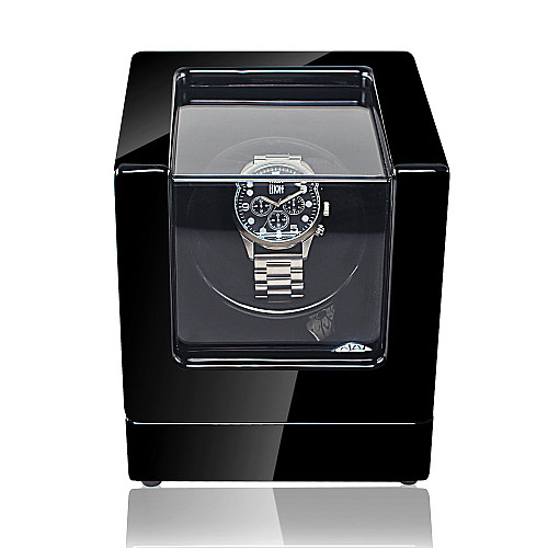 Шкатулка для автопідзаводу механічних годинників Clockhouse 24x24x21 см Чорний (IBW915B)