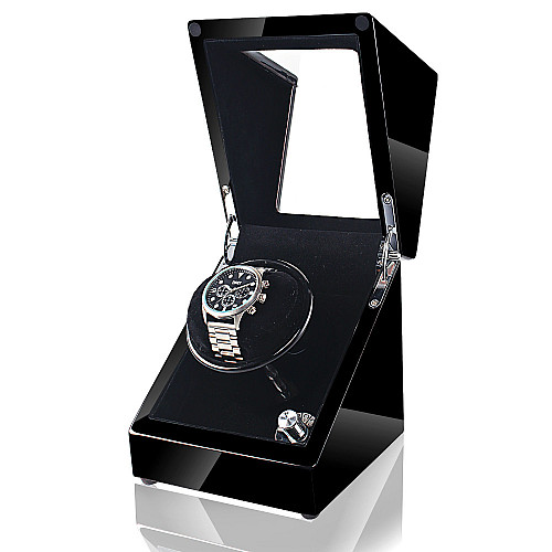 Шкатулка для автопідзаводу механічних годинників Clockhouse 24x24x21 см Чорний (IBW915B)