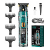 Машинка триммер для стрижки волос и бороды VGR V-961 LCD IPX7 4 насадки (2710405186)