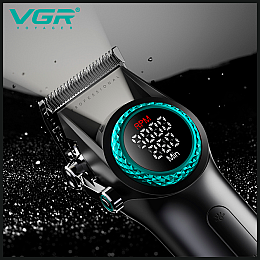 Машинка для стрижки VGR V-001 GGB 10 насадок 4600 mAh LED Чорний (2747631896)