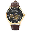 Наручные часы мужские BESTA Skeleton Gold Black Dial Золотистый (3583)