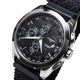 Наручні годинники чоловічі Carnival Genius Magnetic Grey 2 ремінця Сріблястий (3591)