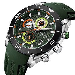 Наручные часы мужские NaviForce Faster Серебристый (3604)