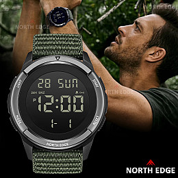 Наручні годинники чоловічі North Edge Terrax Green 2 ремінці Чорний (3608)