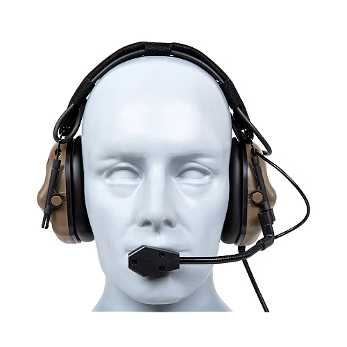 Наушники тактичні з кріпленням WoSporT HD-19 Gen 5 Койот (2771972712)