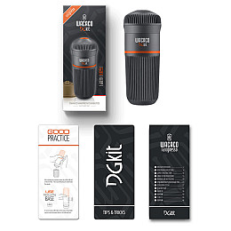 Набір аксесуарів DG Kit для кавоварки Wacaco Nanopresso чашка та адаптер для капсул 140 мл Чорний (2772954010)