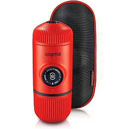 Еспресо-кавоварка Wacaco Nanopresso 18 бар 80 мл Чорно-червоний (2772991930)