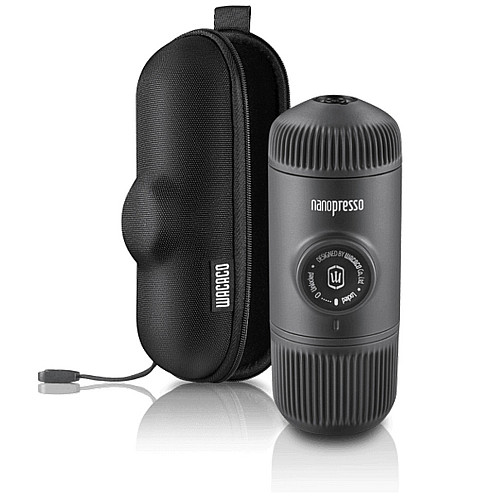 Еспресо-кавоварка Wacaco Nanopresso 18 бар 80 мл Чорно-сірий (2773034300)