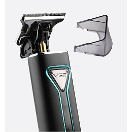 Тример для стрижки волос і бороди VGR V-009 4 насадки Чорний (2782731524)