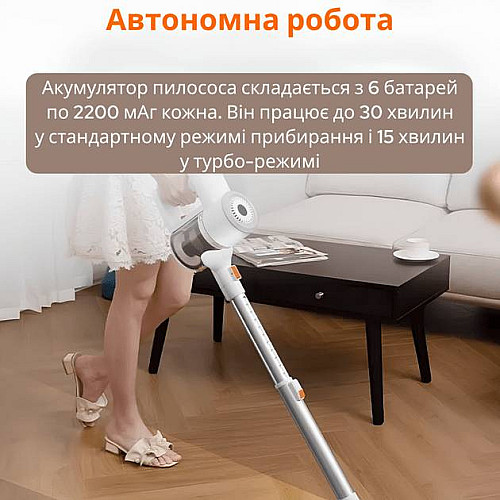 Аккумуляторный пылесос Xiaomi Lydsto YM-V9-W03 White