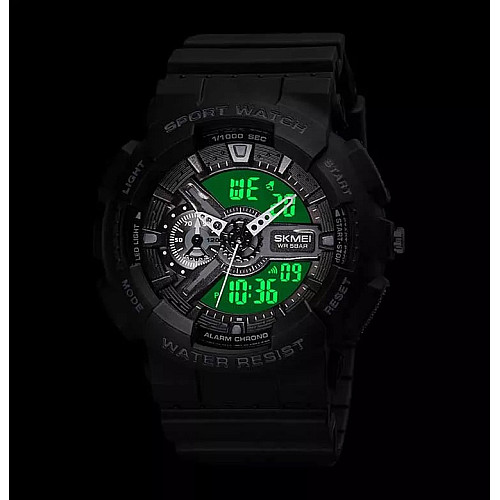 Годинники наручні Skmei 1689 Black 1689BK (18364-hbr)