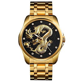 Часы наручные Skmei 9193 Gold Black 9193GDBK (18395-hbr)